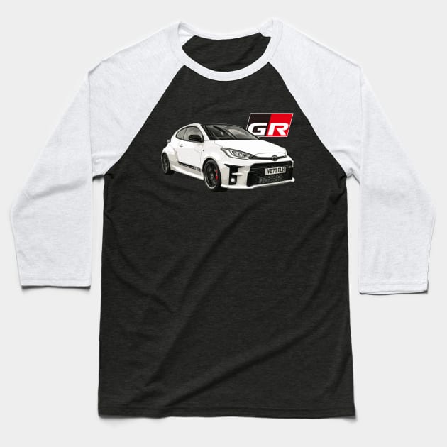 GR YARIS tuned Baseball T-Shirt by cowtown_cowboy